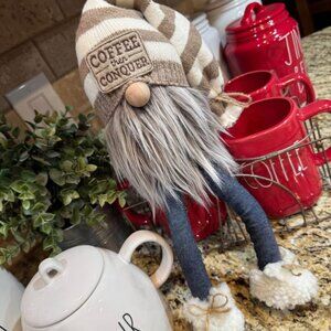 Adorable COFFEE THE CONQUER Gnome